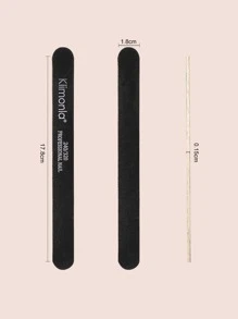 klimonla Dũa móng tay bằng gỗ màu đen, dụng cụ làm đẹp chuyên nghiệp, dùng để tạo hình, làm mịn và hoàn thiện móng, 12 dũa mỗi gói, đồ dùng làm móng, dụng cụ làm móng, dụng cụ làm móng, trở lại trường, móng tay, dụng cụ làm móng để dán móng - màu đen - Xem 3