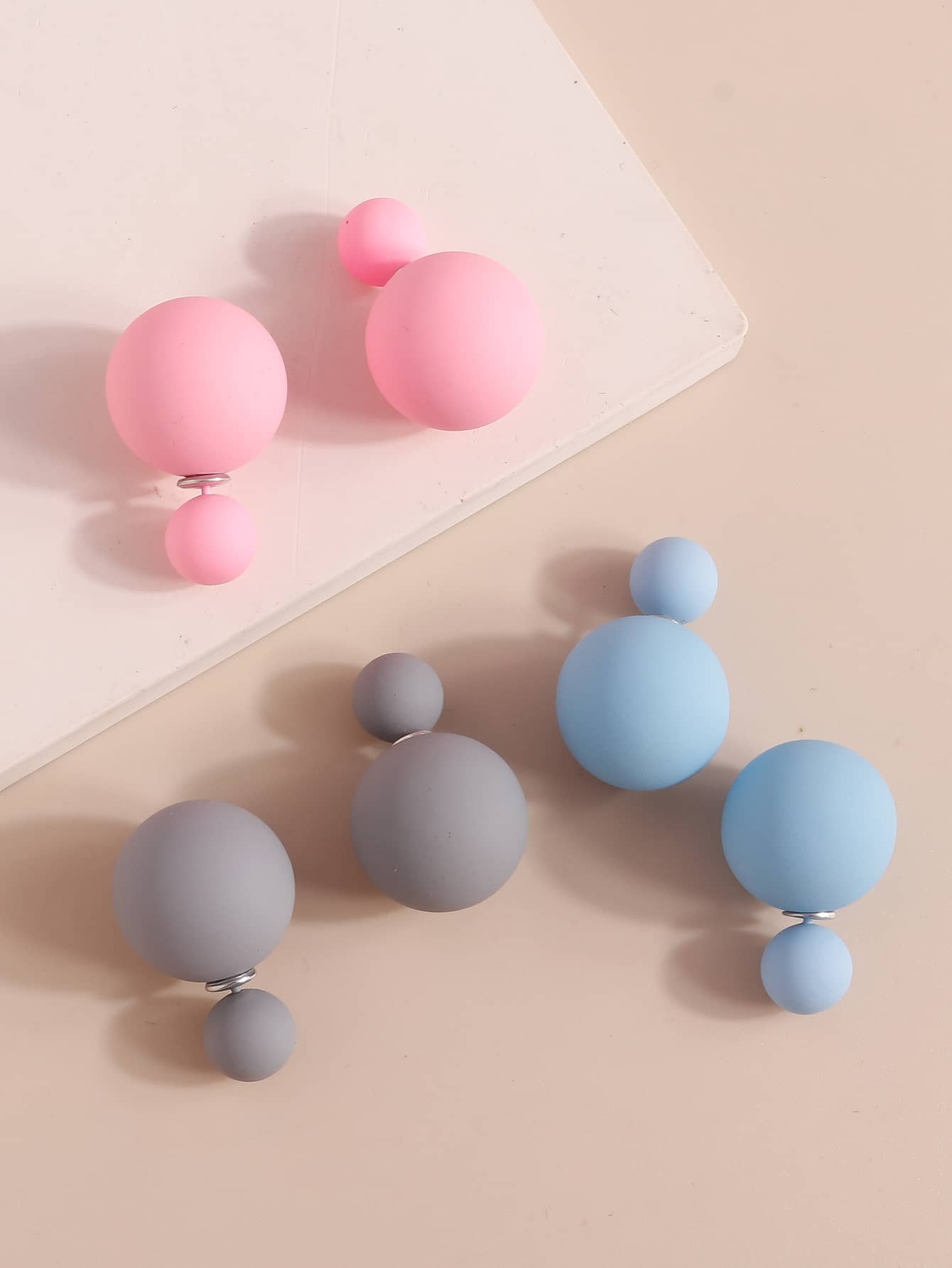 Áo khoác bông tai tròn 3 cặp - Nhiều màu - Xem 1