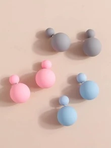 Áo khoác bông tai tròn 3 cặp - Nhiều màu - Xem 3