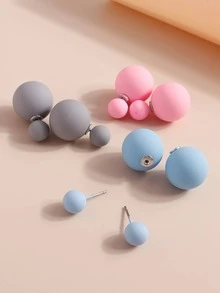 Áo khoác bông tai tròn 3 cặp - Nhiều màu - Xem 4