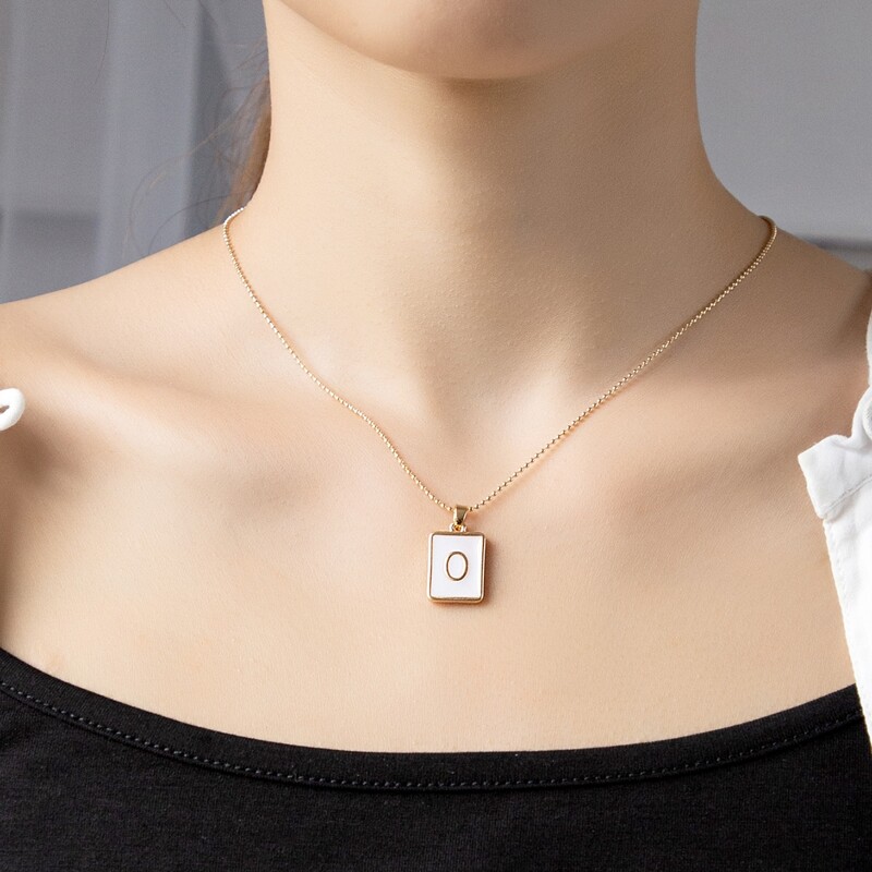 

Letter Pendant Necklace, Gold