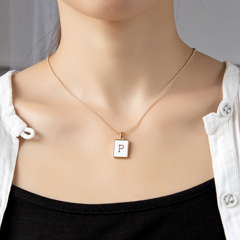 

Letter Pendant Necklace, Gold