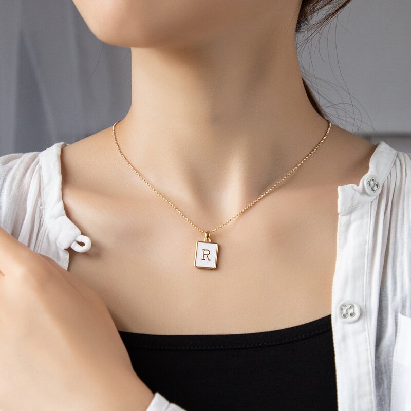 

Letter Pendant Necklace, Gold