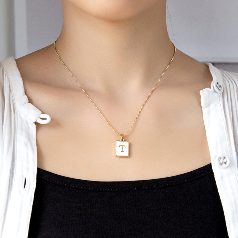 

Letter Pendant Necklace, Gold
