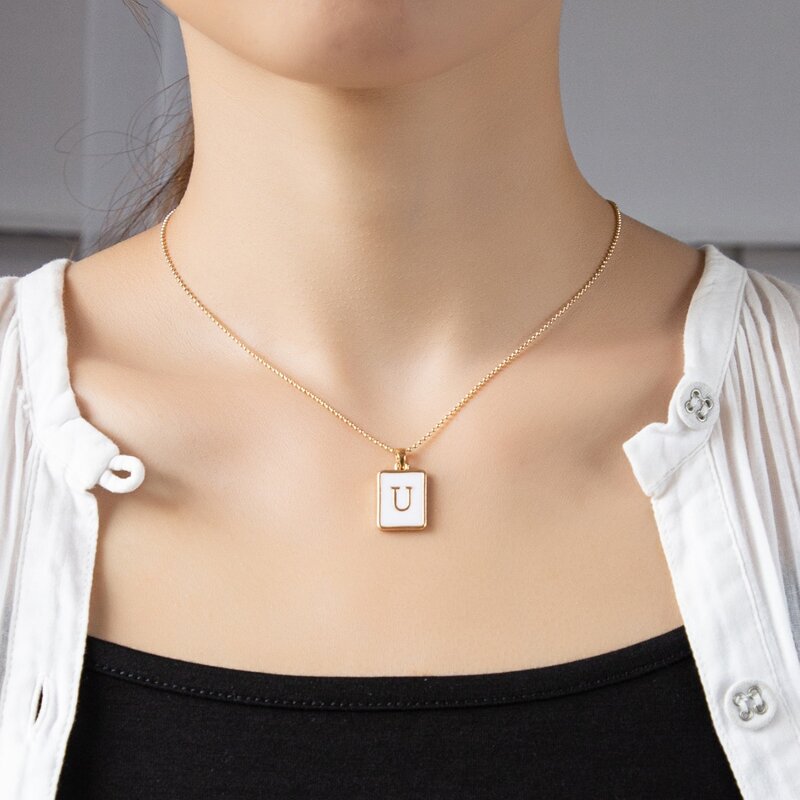 

Letter Pendant Necklace, Gold