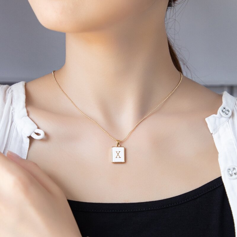 

Letter Pendant Necklace, Gold