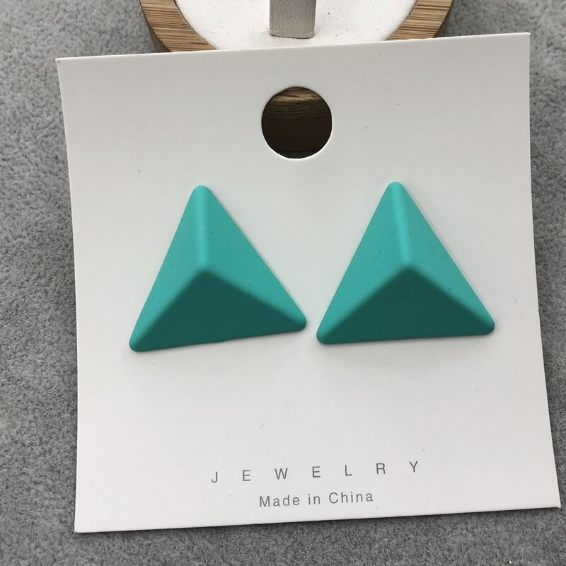 

Geo Stud Earrings, Blue