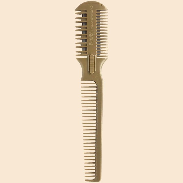 

1pc Multifunction Hair Comb, Gold