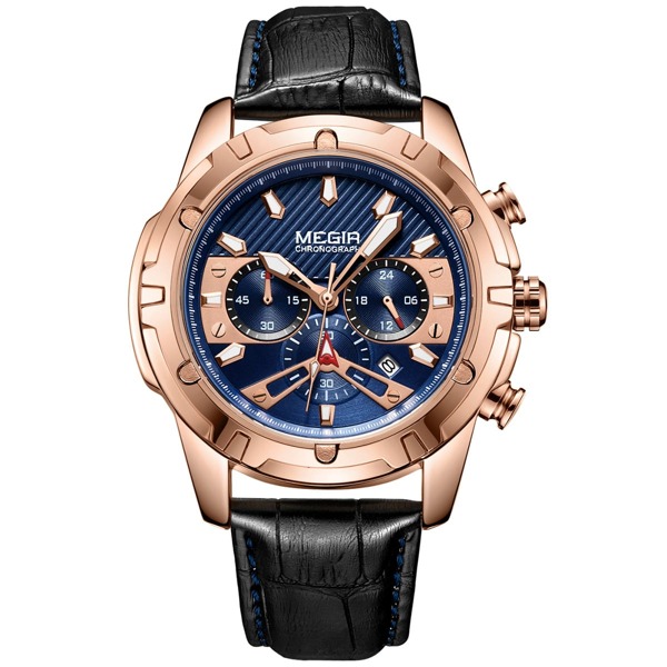 

Men Triple Dial Date Quartz Watch
