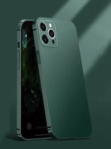 Funda lisa para teléfono compatible con iPhone 11, iPhone 13, iPhone 14 Pro Max - Verde Oscuro - Ver 1