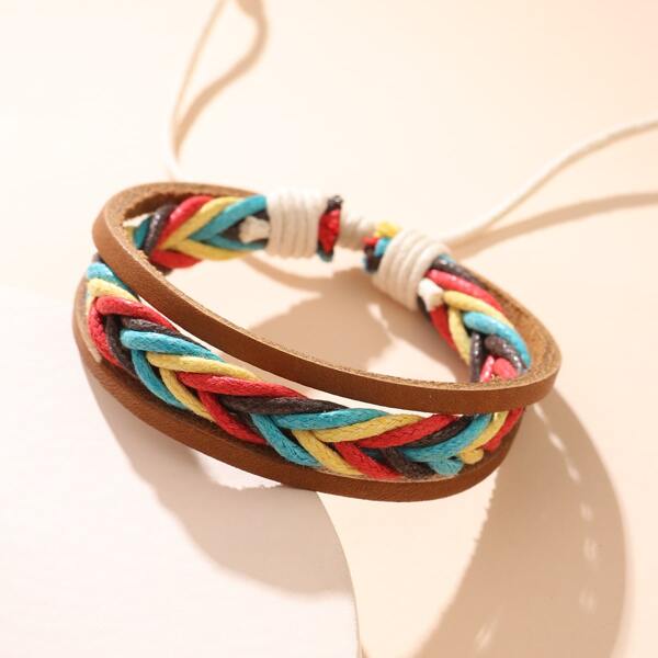 

Men Braided Bracelet, Brown