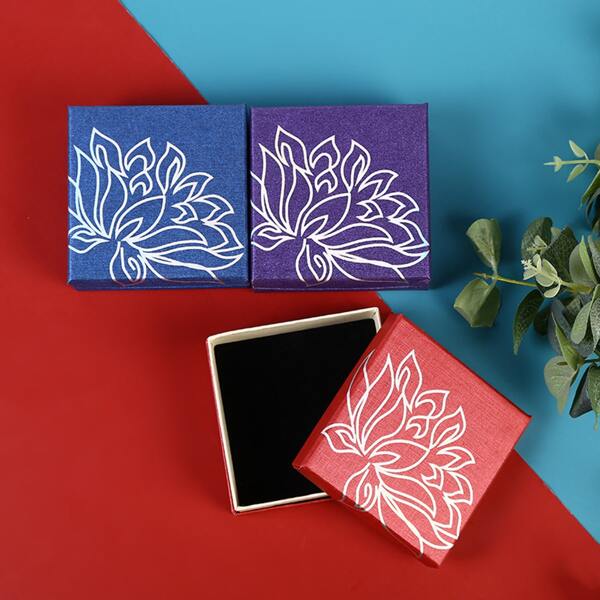 

1pc Flower Print Random Color Jewelry Storage Box, Multicolor