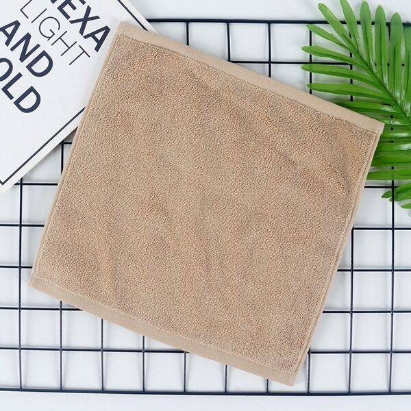 

1pc Solid Color Bath Towel, Camel