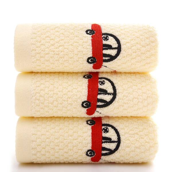 

1pc Embroidery Car Towel, Yellow