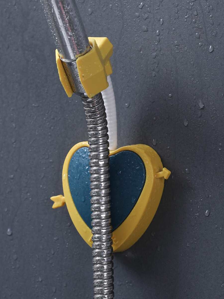 1入組心形隨機色淋浴噴頭支架 - 彩色 - 查看 1