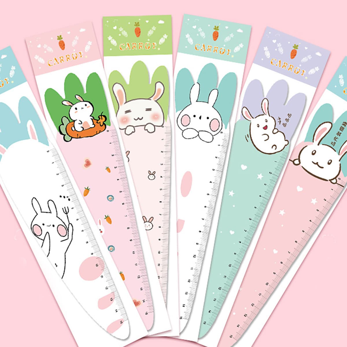 

1pc Random Cartoon Rabbit Ruler, Multicolor
