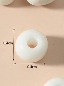 150pcs Bead DIY Jewelry Accessory - White - View 3