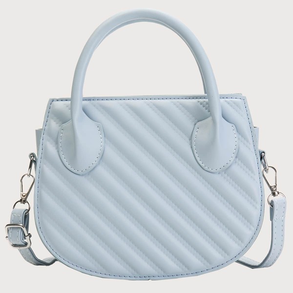 

Minimalist Quilted Novelty Bag, Blue