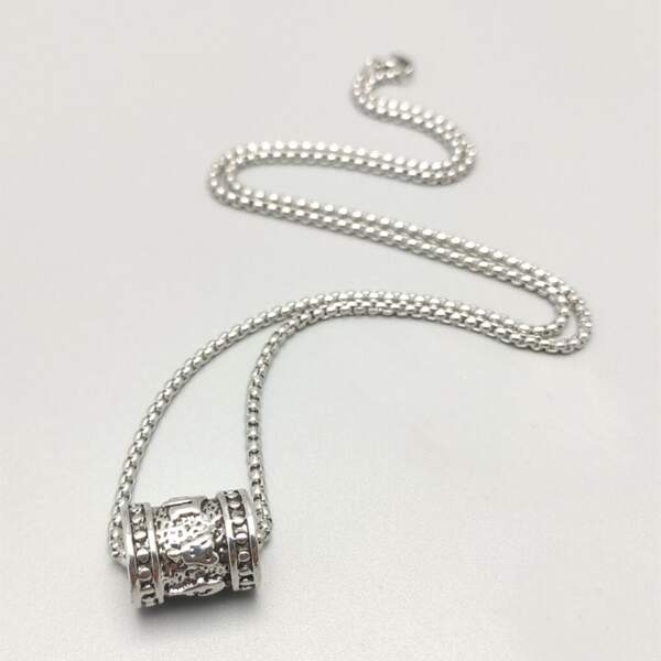 

Men Minimalist Necklace, Antique silver