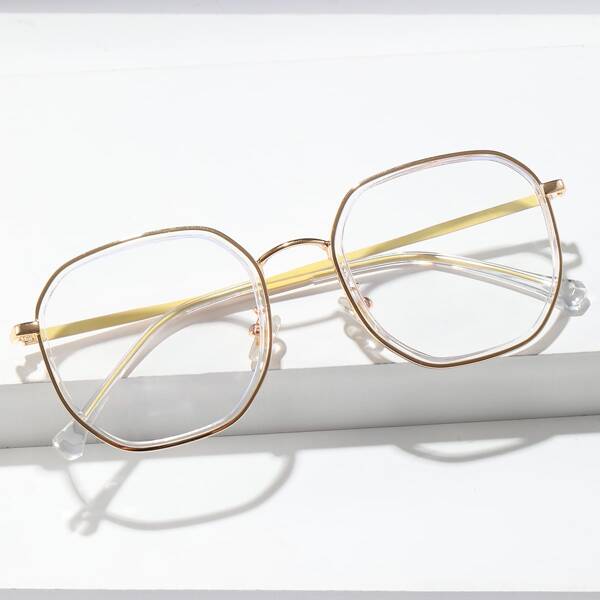 

Geometric Frame Anti-Blue Light Eyeglasses