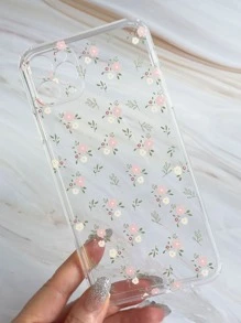 Vỏ điện thoại trong suốt hoa - Trong sáng - Xem 3