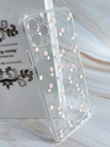Vỏ điện thoại trong suốt hoa - Trong sáng - Xem 5