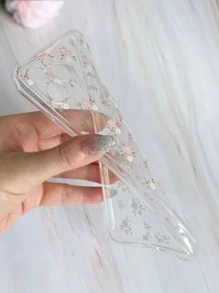 Vỏ điện thoại trong suốt hoa - Trong sáng - Xem 6