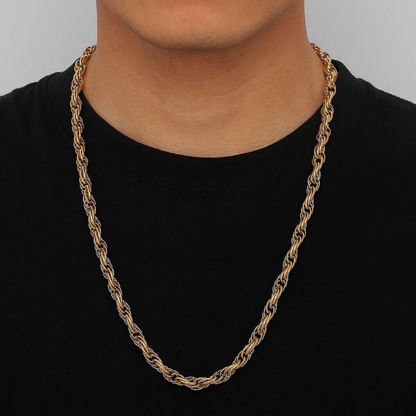 

Men Minimalist Necklace, Gold