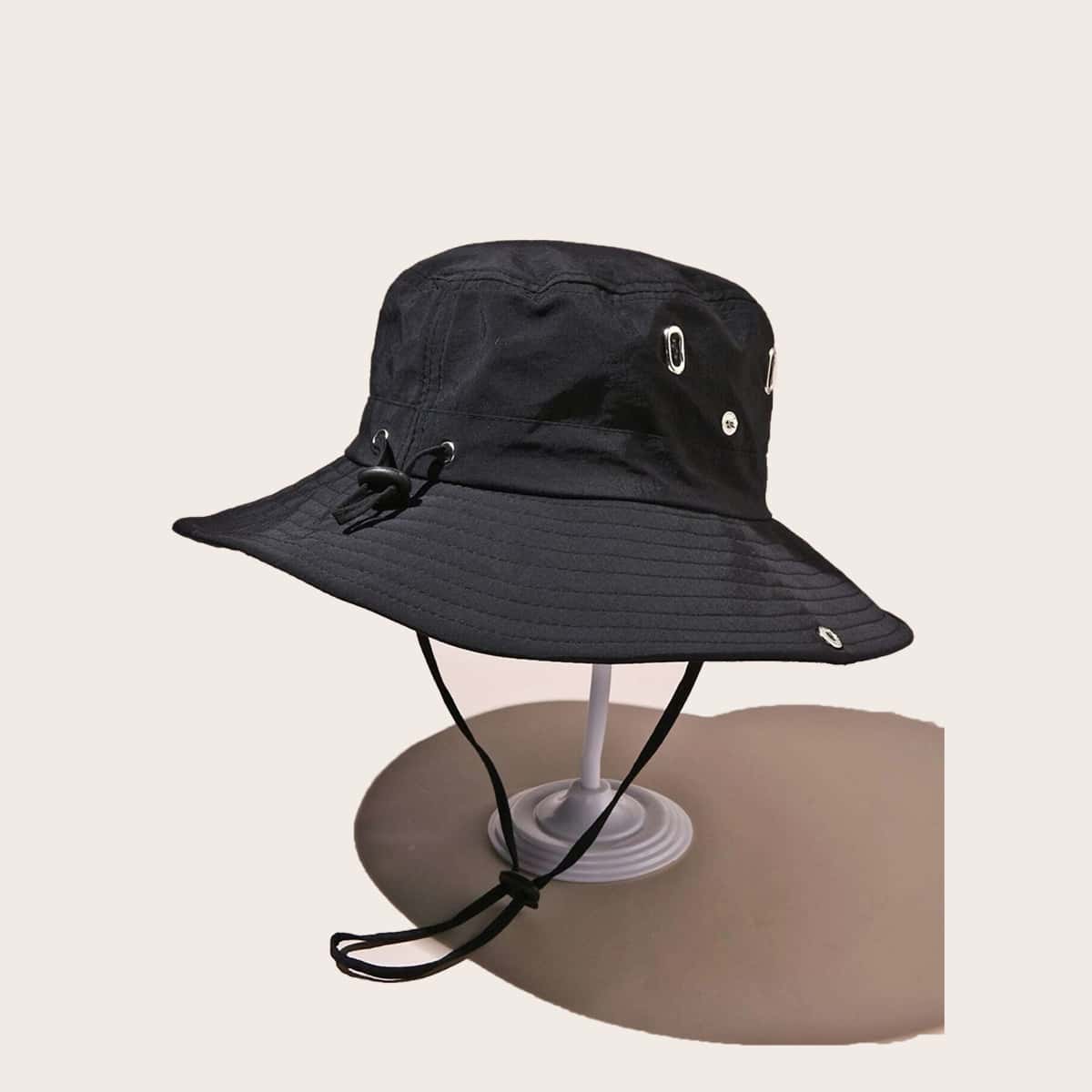 

Guys Solid Hiking Hat, Black