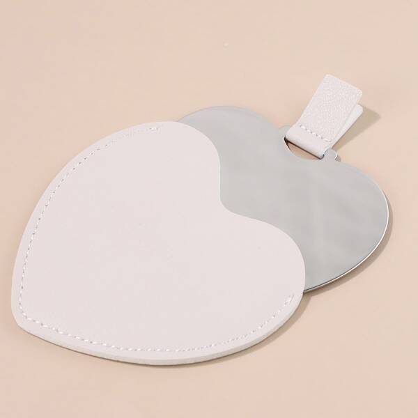 

Heart Shaped Makeup Mirror, Grey