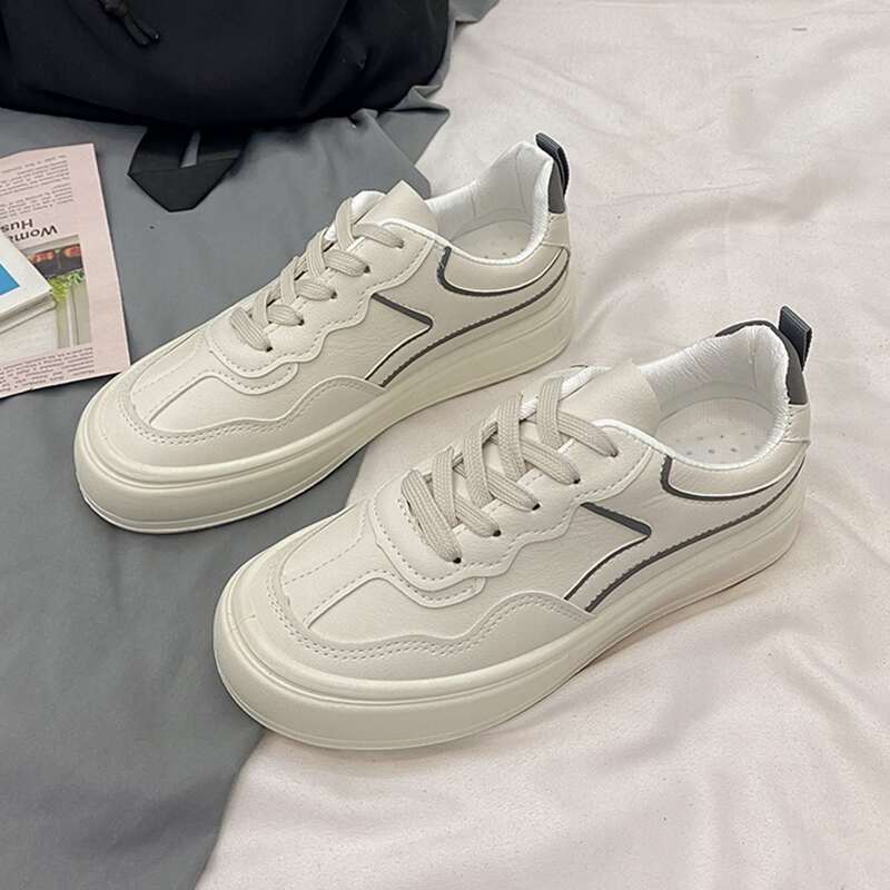 

Lace-up Front Skate Shoes, Apricot