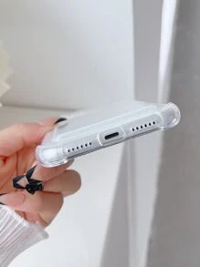 Clear Phone Case With Card Slot - Clear - View 3