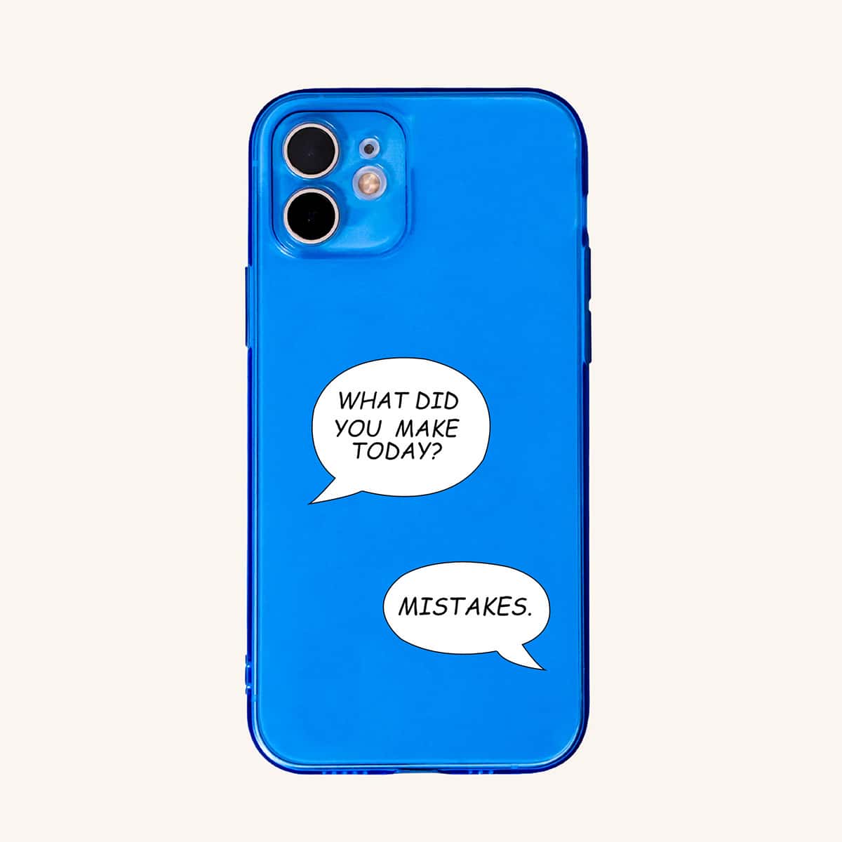 

Letter Graphic Phone Case, Multicolor