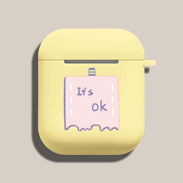 

Letter Graphic Case For Airpods, Multicolor