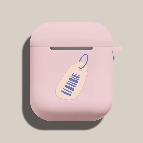 

Label Pattern Case For Airpods, Multicolor