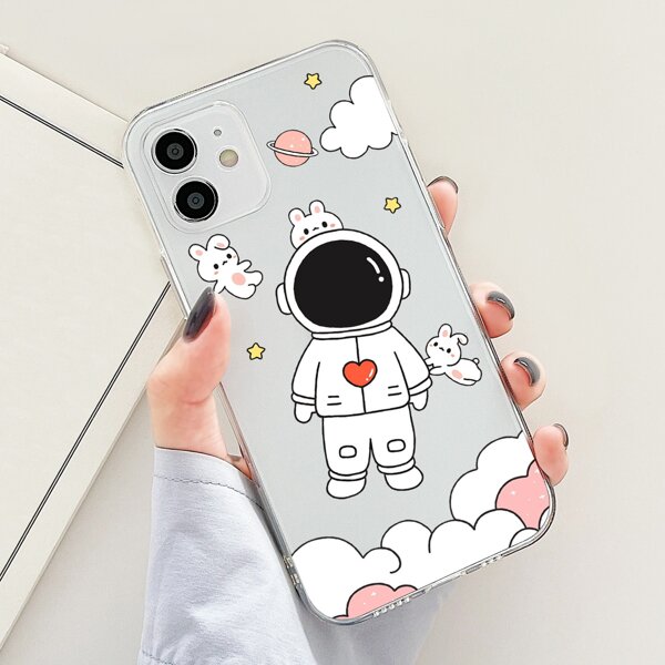 

Cartoon Astronaut Phone Case, Multicolor