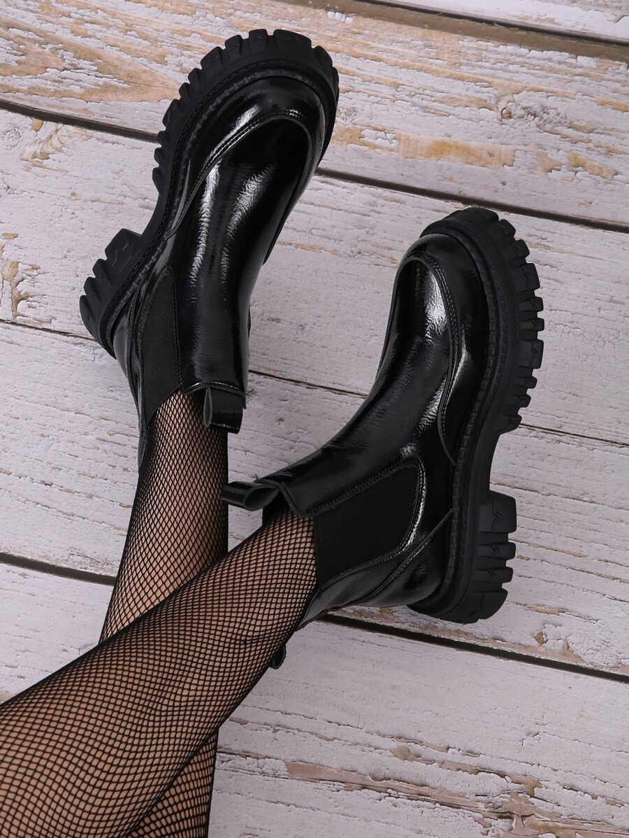 極簡風格切爾西靴