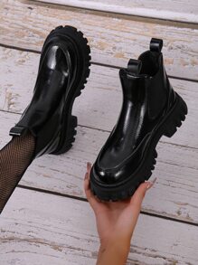 極簡風格切爾西靴