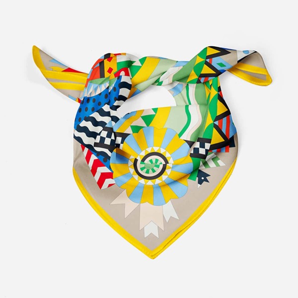

Color Block Bandana, Yellow