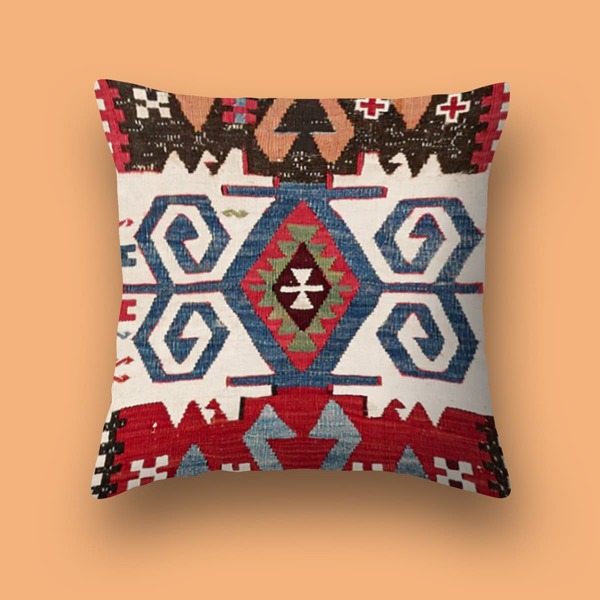 

Чехол на подушку с геометрическим рисунком без наполнителя, Многоцветный