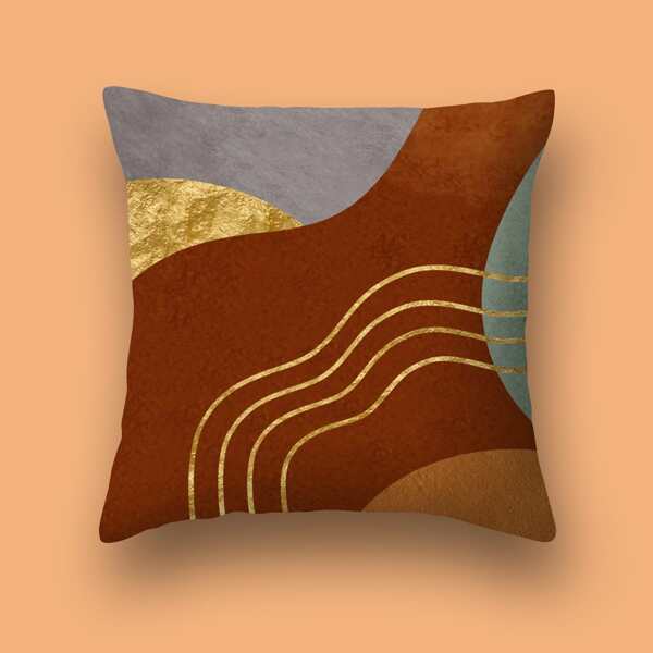 

Color Block Cushion Cover Without Filler, Multicolor