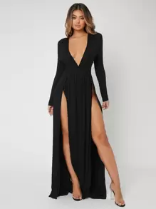 Radiana Robe décolletée fendue