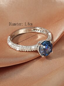 Nhẫn Trang Trí Đính Đá Cubic Zirconia Dành Cho Nữ Cho Tiệc Tiệc Cưới - Nhiều màu - Xem 3