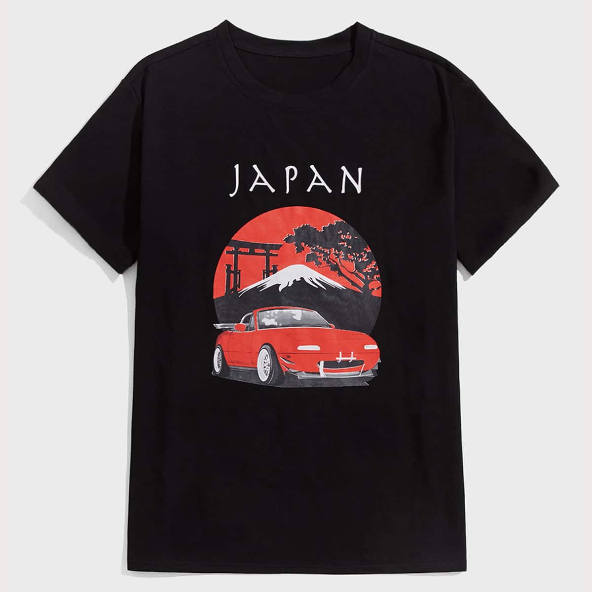 

Guys Letter Car Graphic Tee, Black