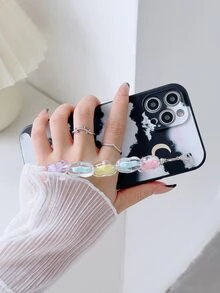 Vỏ điện thoại Moire có vòng tay hình trái tim - Nhiều màu - Xem 4