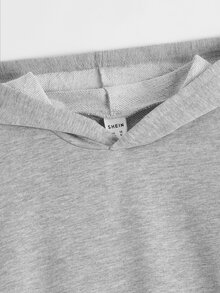 SHEIN 男童两件套纯棉袋鼠口袋卫衣 - 彩色 - 查看 3
