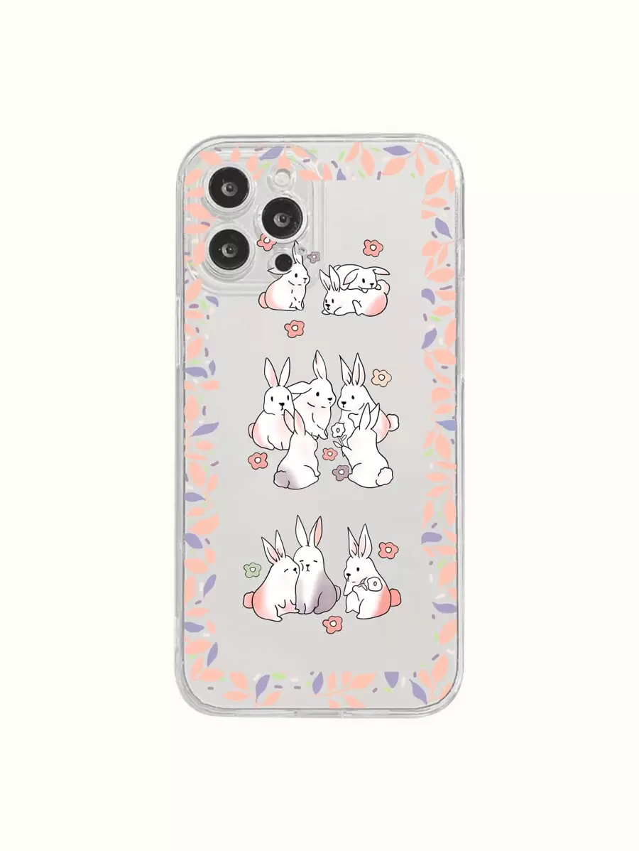 Cartoon Rabbit Phone Case - Multicolor - View 1