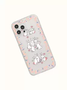Cartoon Rabbit Phone Case - Multicolor - View 2