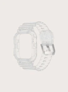 Clear Watchband Compatible With Apple Watch - Clear - View 3