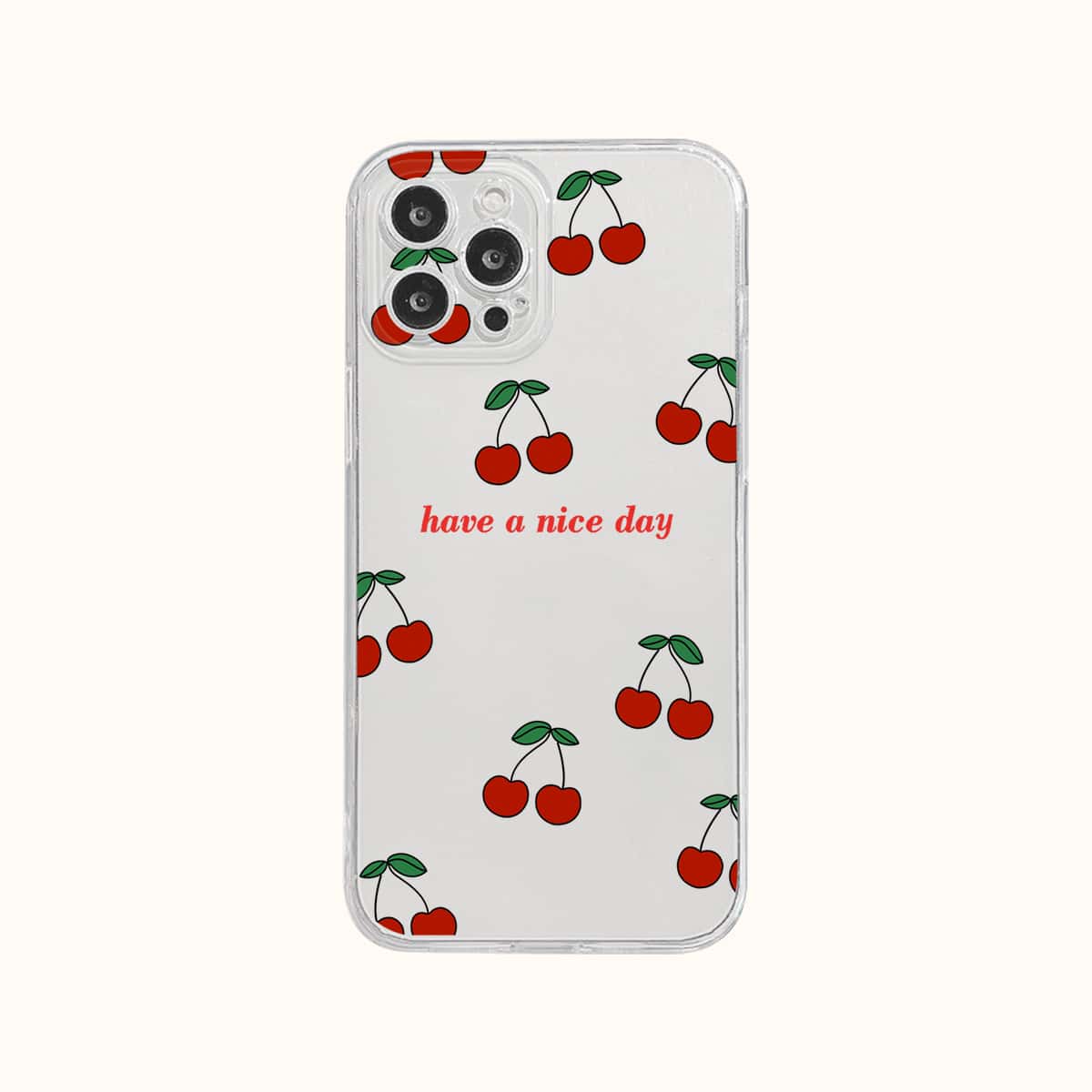 

Cherry Pattern Phone Case, Red